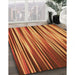 Machine Washable Transitional Orange Rug in a Family Room, wshpat1578org