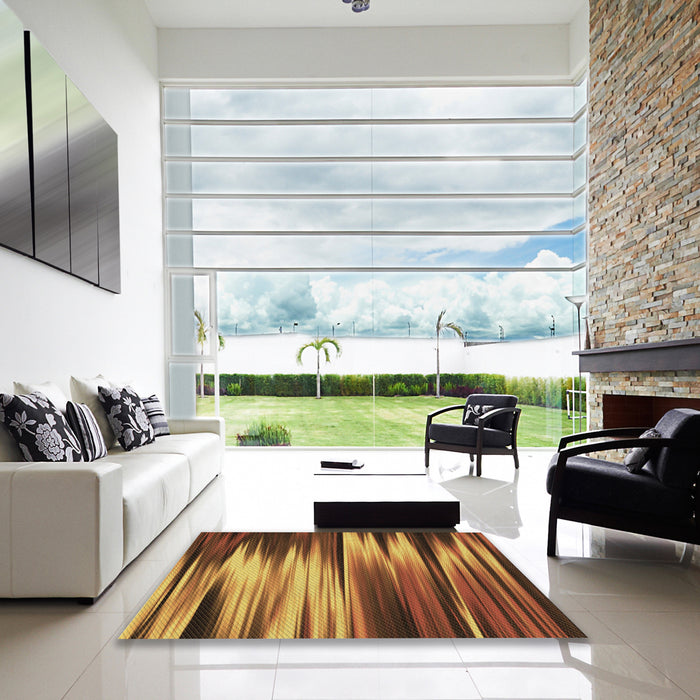 Square Patterned Red Brown Rug in a Living Room, pat1579brn