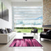 Square Patterned Dark Hot Pink Rug in a Living Room, pat1579pur