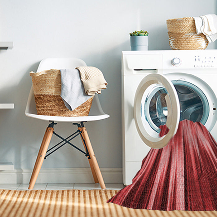Machine Washable Transitional Red Rug in a Washing Machine, wshpat1579rd