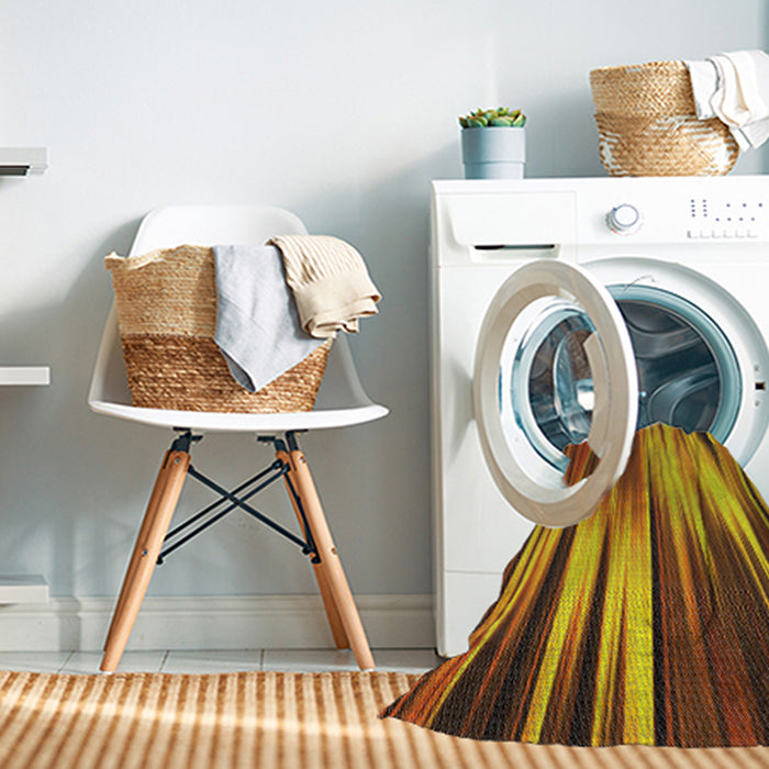 Machine Washable Transitional Saffron Red Rug in a Washing Machine, wshpat1579