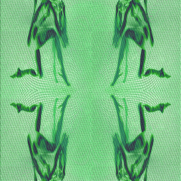 Patterned Jade Green Rug, pat158grn