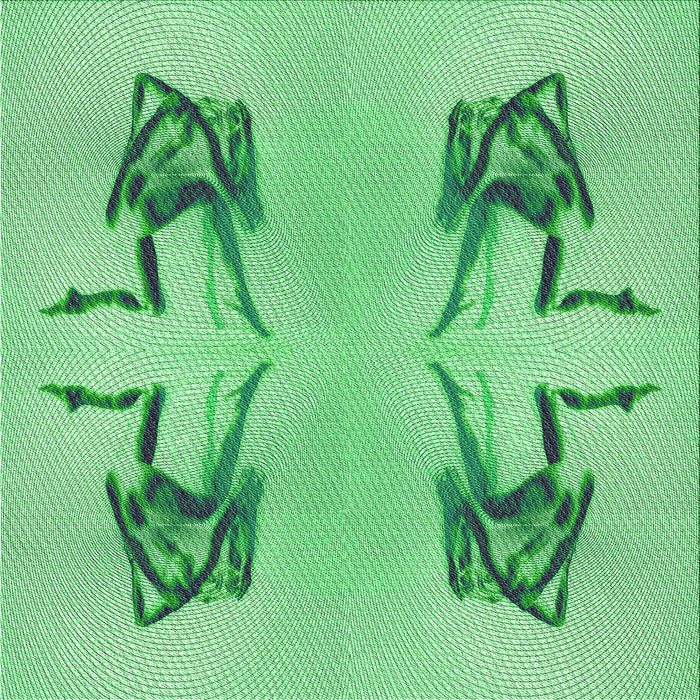 Round Patterned Jade Green Rug, pat158grn