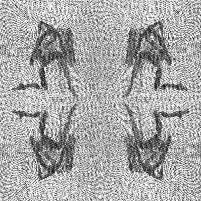 Round Patterned Gray Rug, pat158gry