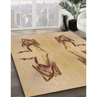 Patterned Yellow Rug, pat158org