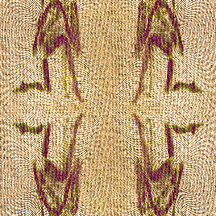 Patterned Yellow Rug, pat158org