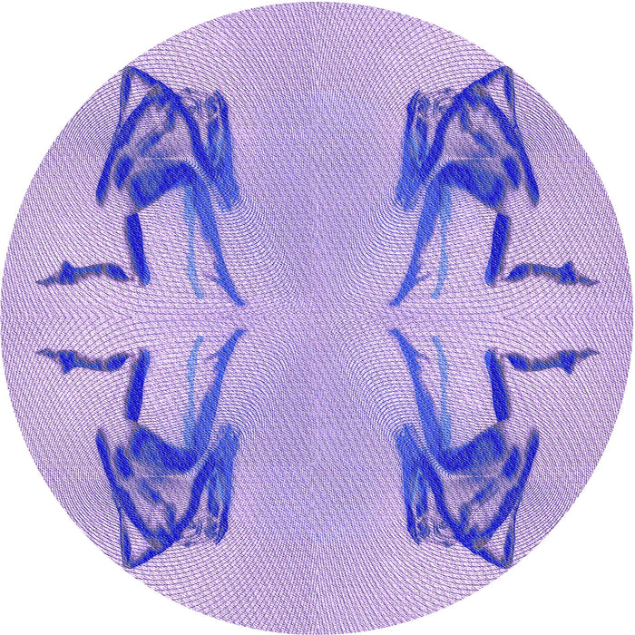 Square Machine Washable Transitional Medium Slate Blue Rug in a Living Room, wshpat158pur