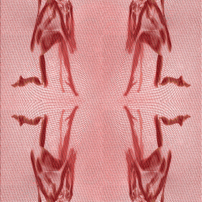 Patterned Baby Pink Rug, pat158rd