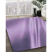 Machine Washable Transitional Bright Lilac Purple Rug in a Family Room, wshpat1580blu