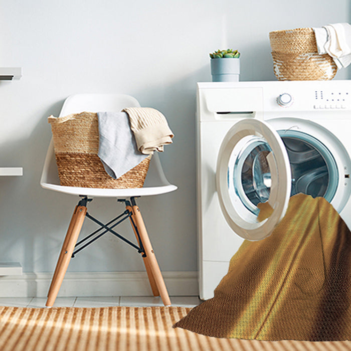 Machine Washable Transitional Mahogany Brown Rug in a Washing Machine, wshpat1580brn