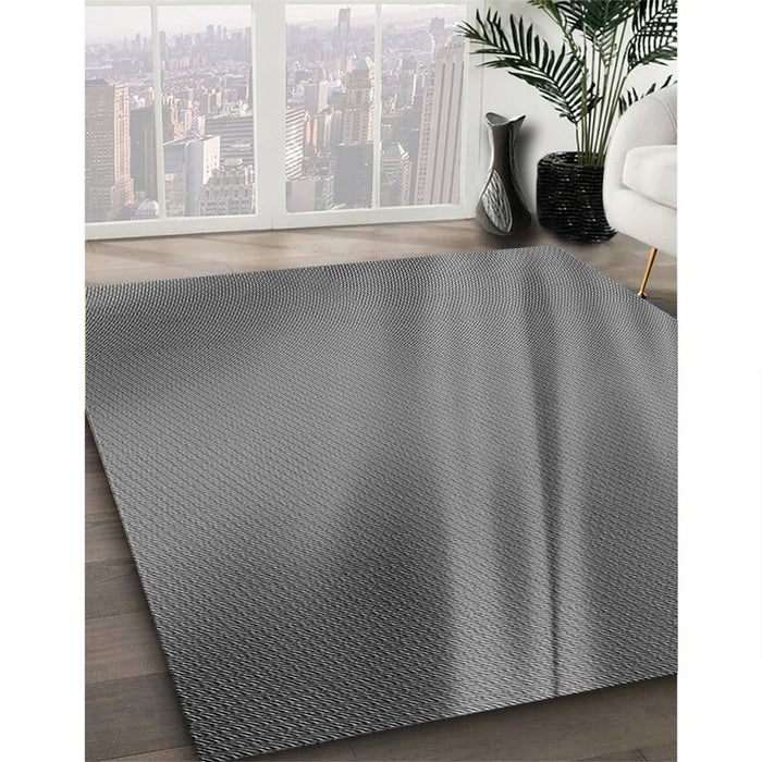Patterned Gray Rug in Family Room, pat1580gry