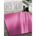 Patterned Pink Rug in Family Room, pat1580pur