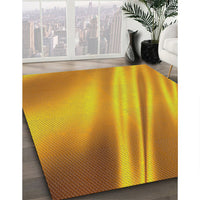 Patterned Mahogany Brown Novelty Rug, pat1580