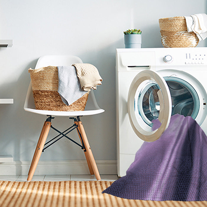 Machine Washable Transitional Bright Lilac Purple Rug in a Washing Machine, wshpat1581blu