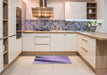 Patterned Bright Lilac Purple Rug in a Kitchen, pat1581blu