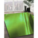 Patterned Emerald Green Rug in Family Room, pat1581grn