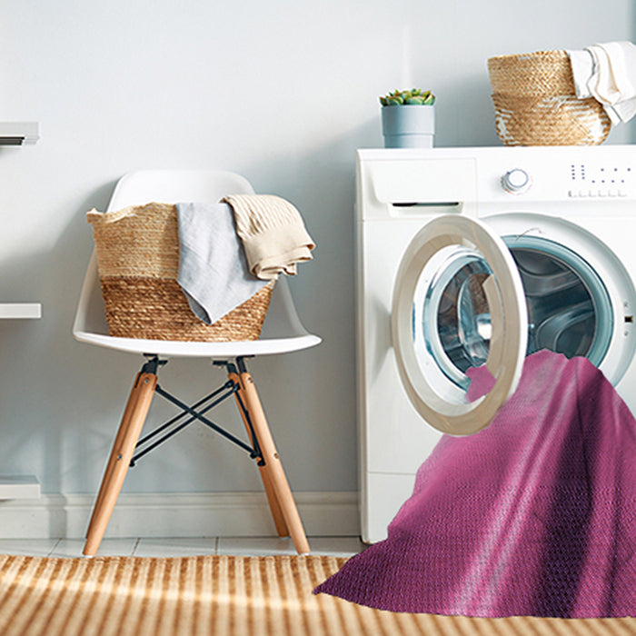 Machine Washable Transitional Pink Rug in a Washing Machine, wshpat1581pur