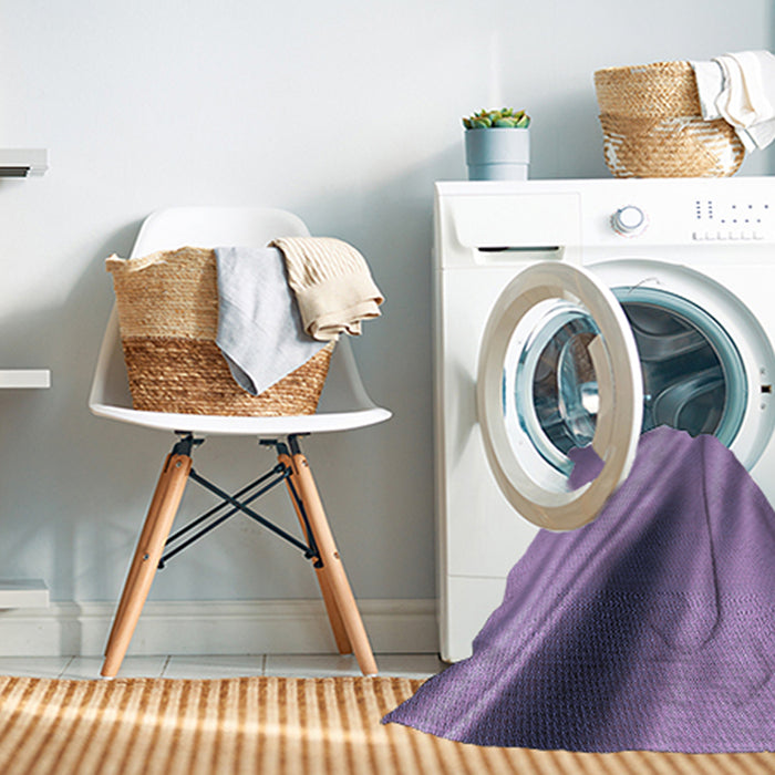 Machine Washable Transitional French Lilac Purple Rug in a Washing Machine, wshpat1582blu