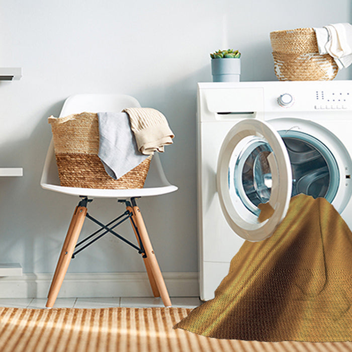 Machine Washable Transitional Mahogany Brown Rug in a Washing Machine, wshpat1582brn