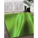 Patterned Dark Lime Green Rug in Family Room, pat1582grn