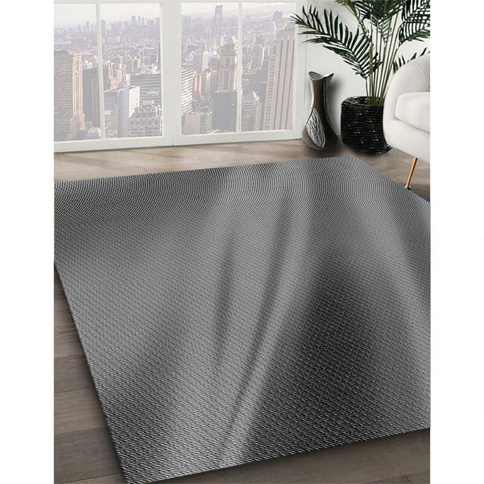 Patterned Gray Rug in Family Room, pat1582gry