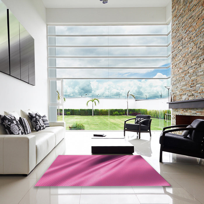 Square Patterned Pink Rug in a Living Room, pat1582pur