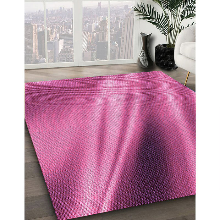 Machine Washable Transitional Pink Rug in a Family Room, wshpat1582pur