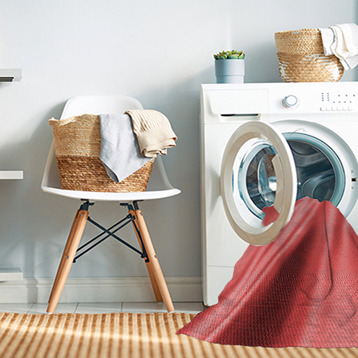 Machine Washable Transitional Red Rug in a Washing Machine, wshpat1582rd