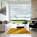 Square Patterned Sedona Brown Rug in a Living Room, pat1582yw