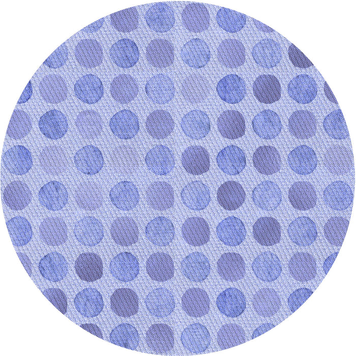 Square Patterned Light Slate Blue Rug, pat1583blu