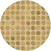 Square Patterned Cinnamon Brown Rug, pat1583brn