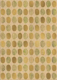 Machine Washable Transitional Cinnamon Brown Rug, wshpat1583brn