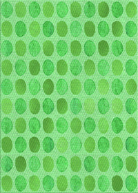 Machine Washable Transitional Neon Green Rug, wshpat1583grn