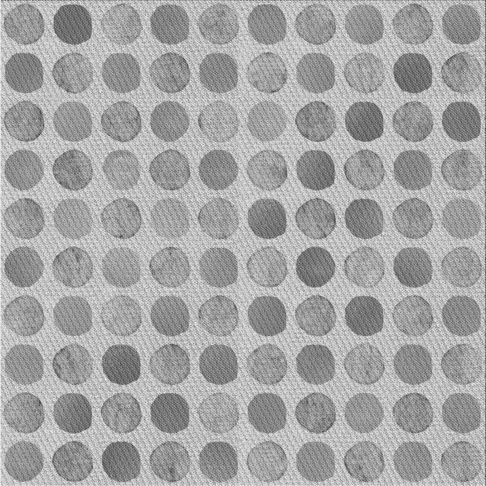 Round Machine Washable Transitional Gray Rug, wshpat1583gry