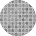 Square Patterned Gray Rug, pat1583gry