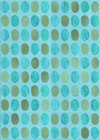 Machine Washable Transitional Light Sea Green Rug, wshpat1583lblu