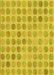 Machine Washable Transitional Golden Yellow Rug, wshpat1583yw