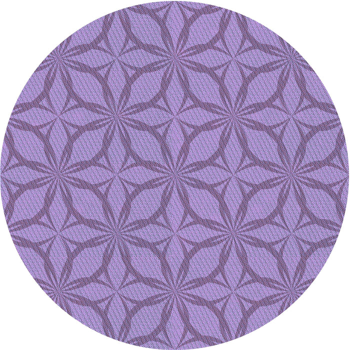 Square Machine Washable Transitional Purple Mimosa Purple Rug in a Living Room, wshpat1585blu