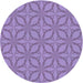 Square Machine Washable Transitional Purple Mimosa Purple Rug in a Living Room, wshpat1585blu