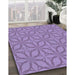 Machine Washable Transitional Purple Mimosa Purple Rug in a Family Room, wshpat1585blu