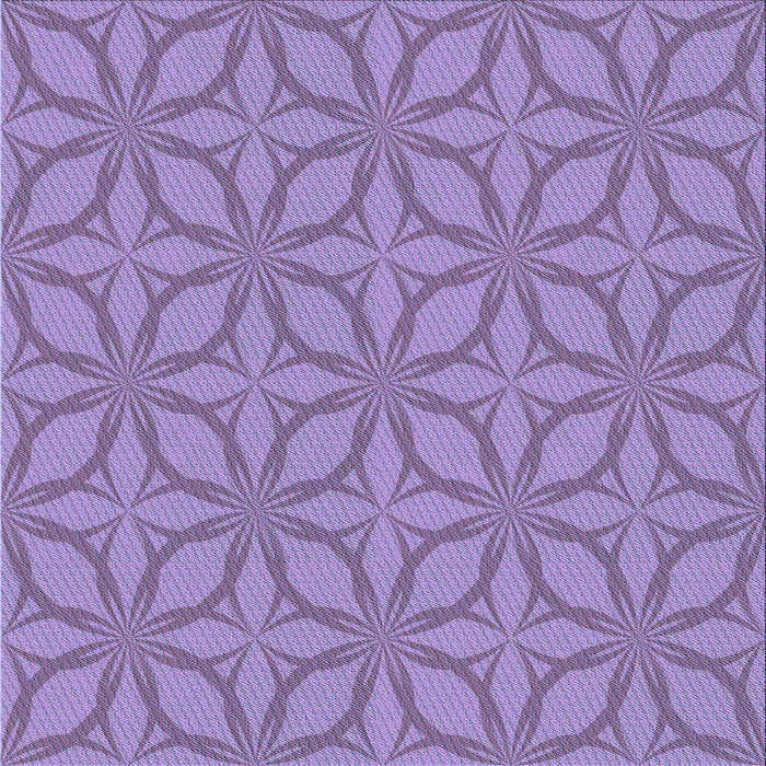 Round Patterned Purple Mimosa Purple Rug, pat1585blu