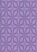 Machine Washable Transitional Purple Mimosa Purple Rug, wshpat1585blu