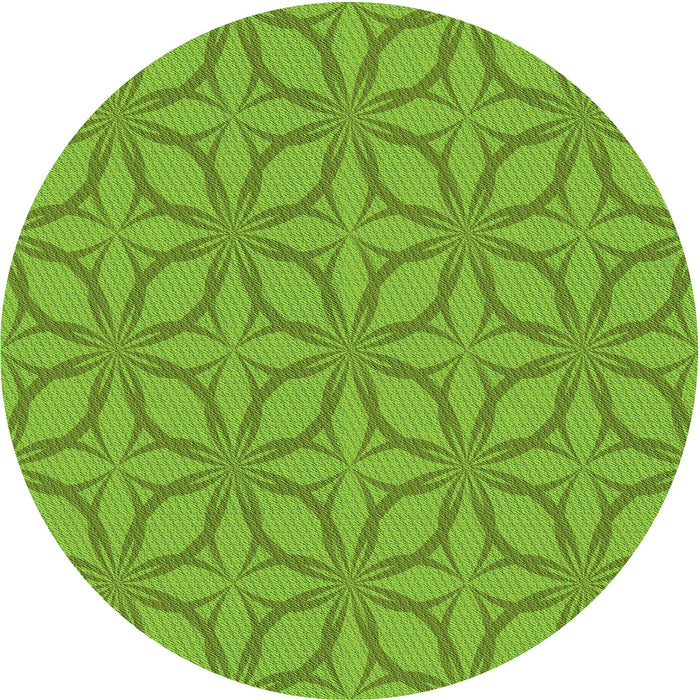 Square Machine Washable Transitional Bright Green Rug in a Living Room, wshpat1585grn