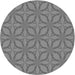 Square Patterned Ash Gray Rug, pat1585gry