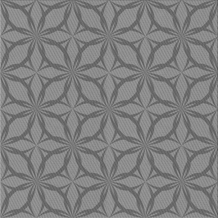 Round Patterned Ash Gray Rug, pat1585gry