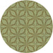 Square Patterned Avocado Green Rug, pat1585lblu