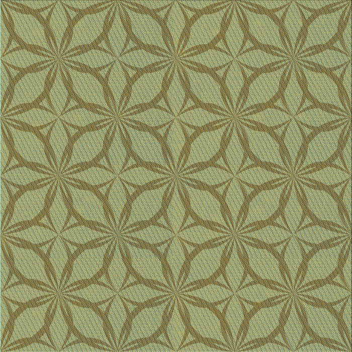 Round Machine Washable Transitional Avocado Green Rug, wshpat1585lblu