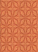 Patterned Neon Orange Rug, pat1585org