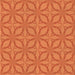 Round Patterned Neon Orange Rug, pat1585org