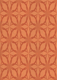 Machine Washable Transitional Neon Orange Rug, wshpat1585org